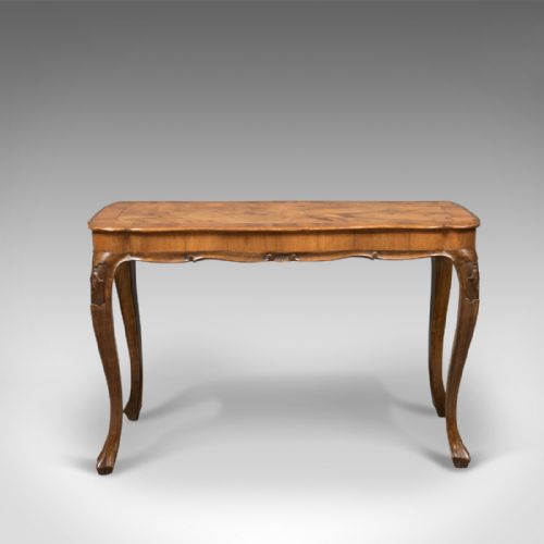 fig 2. Antique Coffee Table, French, Burr Walnut c.1910