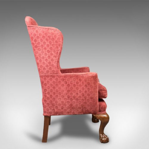 fig 2. Antique Wing Back Armchair, Edwardian Arm Chair, c.1910