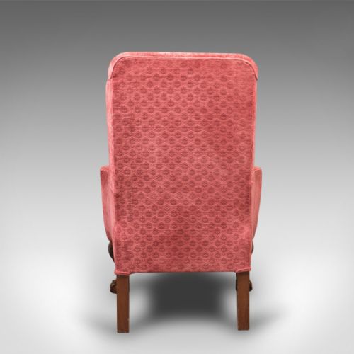 fig 3. Antique Wing Back Armchair, Edwardian Arm Chair, c.1910