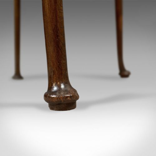 fig 3. Antique Lowboy, Victorian Hall Table, English Oak c.1850