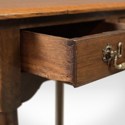 fig 4. Antique Lowboy, Victorian Hall Table, English Oak c.1850