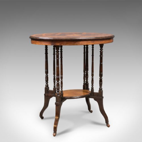 Antique Side Table, Victorian Rosewood, English C.1880
