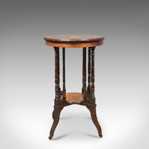fig 2. Antique Side Table, Victorian Rosewood, English c.1880