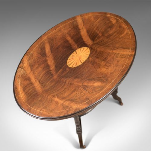 fig 3. Antique Side Table, Victorian Rosewood, English c.1880