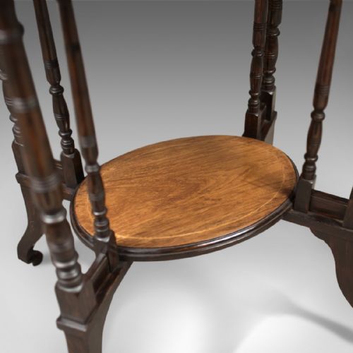 fig 4. Antique Side Table, Victorian Rosewood, English c.1880