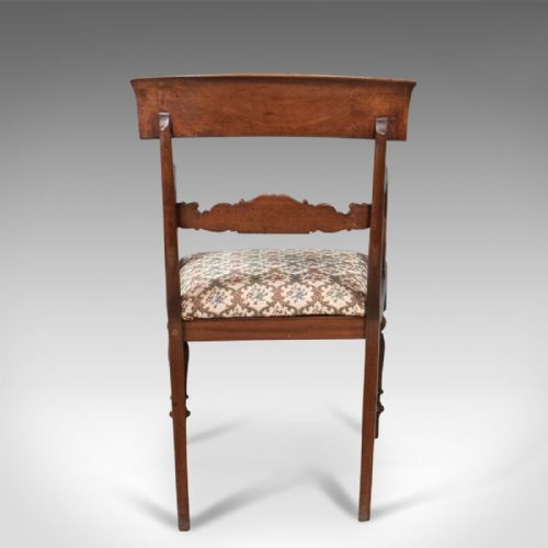fig 3. Antique Scroll Arm Chair, Regency Mahogany c.1830