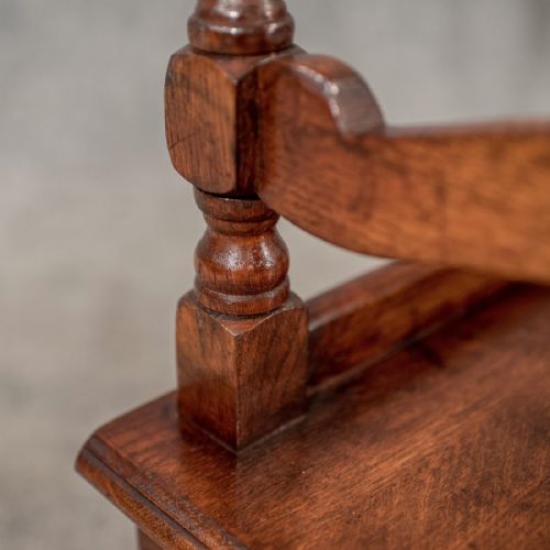 fig 4. Antique Gentlemen's Valet Clothes Stand English Victorian Oak Fine Quality c1850