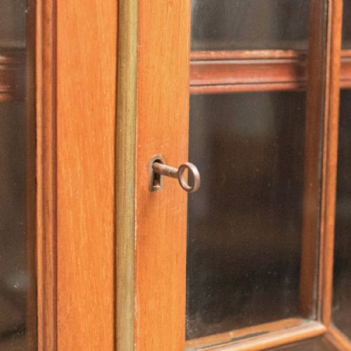 fig 4. Antique Glazed Bookcase, Edwardian Display Cabinet, c.1910
