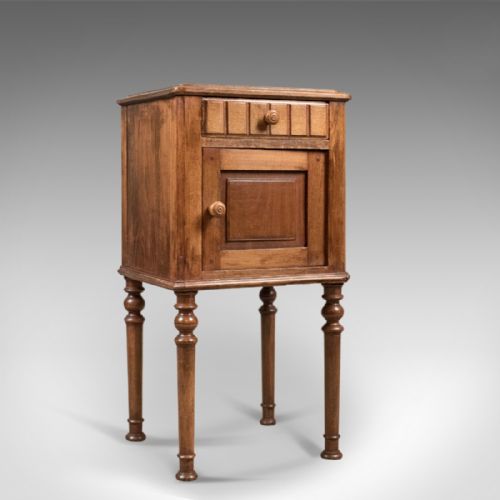 Antique Bedside Cabinet, Victorian Pot Cupboard, C.1900