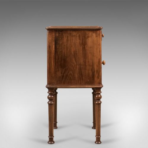 fig 2. Antique Bedside Cabinet, Victorian Pot Cupboard, c.1900