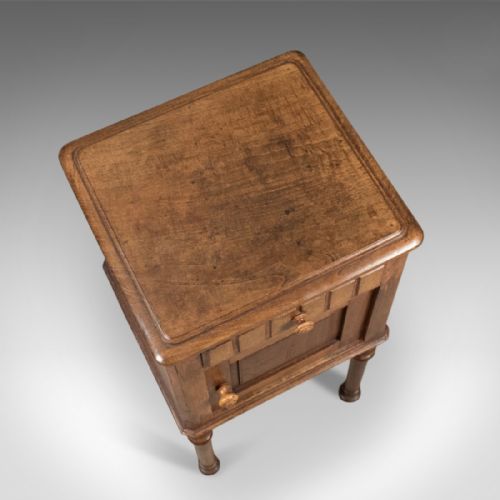 fig 3. Antique Bedside Cabinet, Victorian Pot Cupboard, c.1900