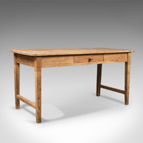 Pine French Farmhouse, Antique Kitchen Table