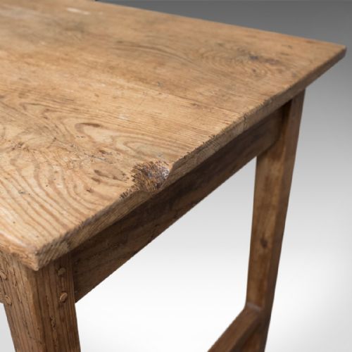 fig 3. Pine French Farmhouse, Antique Kitchen Table