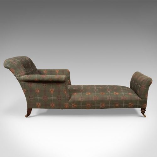 fig 2. Antique Daybed, Victorian Button Back Armchair c.1880