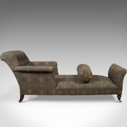fig 3. Antique Daybed, Victorian Button Back Armchair c.1880