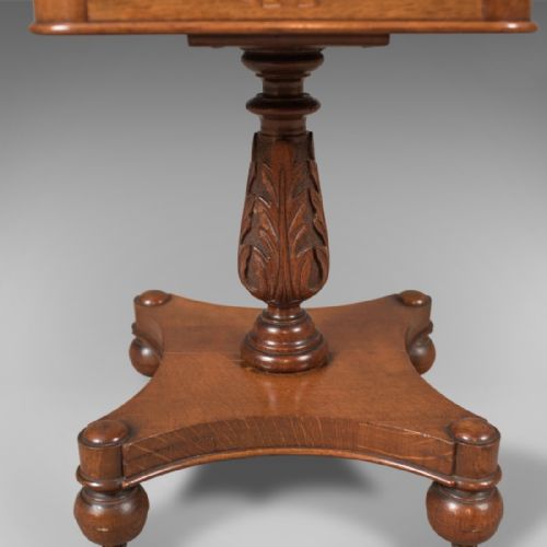 fig 3. Antique Side Table, Early Victorian Decanter Stand, English c.1850