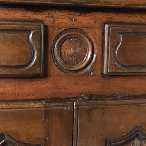 fig 3. French Antique Sideboard Cabinet, 18th Century Walnut Cupboard
