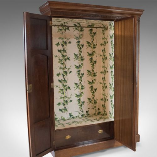 fig 2. Antique Wardrobe, Victorian Mirrored Cupboard c.1880