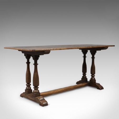 Antique Refectory Table, 17th Century and Later, English, Oak