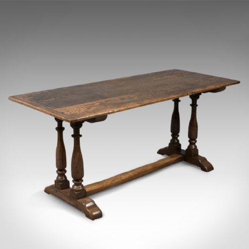 fig 1. Antique Refectory Table, 17th Century and Later, English, Oak