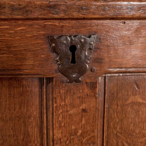fig 3. Antique Oak English Coffer Storage Chest Trunk Quality Georgian c1750
