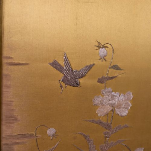 fig 2. Antique 4 Fold Screen, Victorian Room Divider