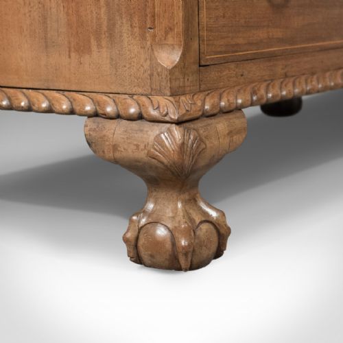 fig 4. Antique Bureau, Victorian Walnut Desk, c.1900