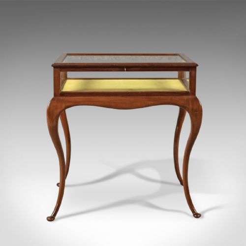 fig 1. Antique Bijouterie Table, George V Display Case, English c.1915