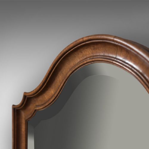 fig 2. Antique Wall Mirror, English, Walnut, Edwardian c.1910