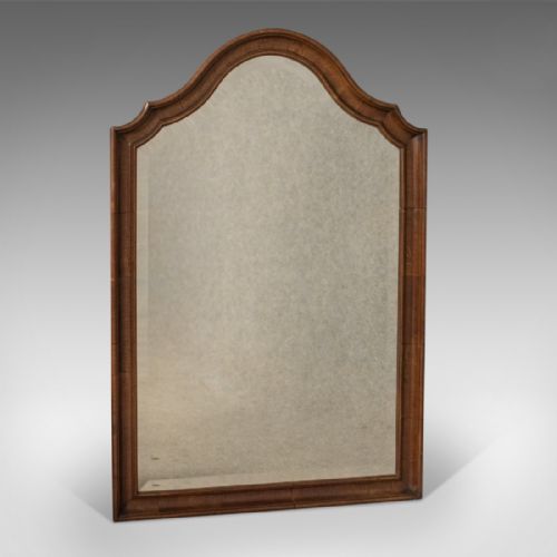 fig 4. Antique Wall Mirror, English, Walnut, Edwardian c.1910