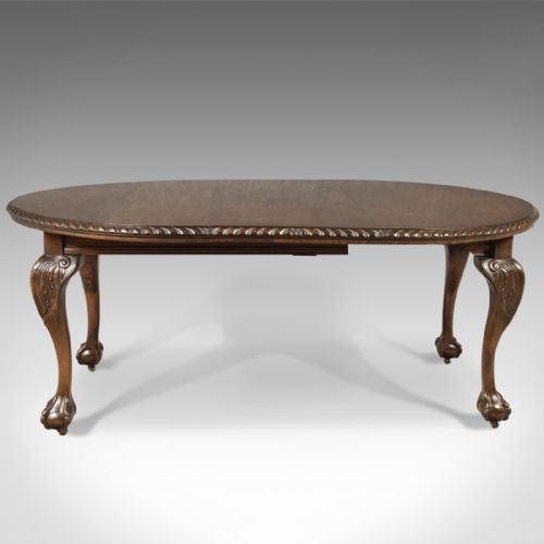 fig 1. Antique Dining Table, 4-6 Seater, Edwardian, English, Mahogany