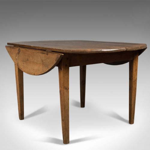 fig 1. Antique Pine Table, French Country Kitchen Dining c.1850