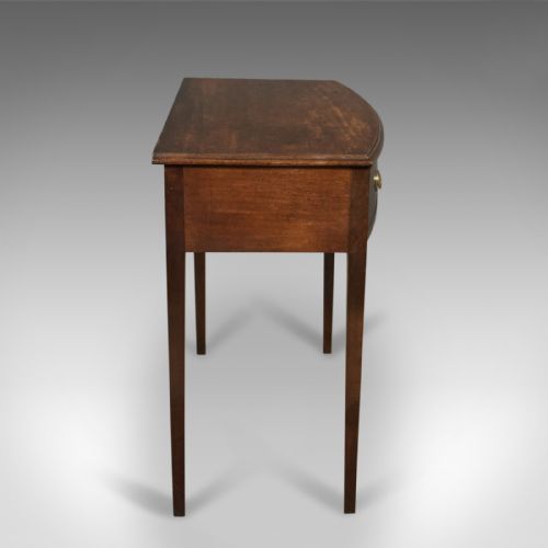 fig 2. Antique Side Table, Mahogany, Bow Fronted, English, George III, c.1770