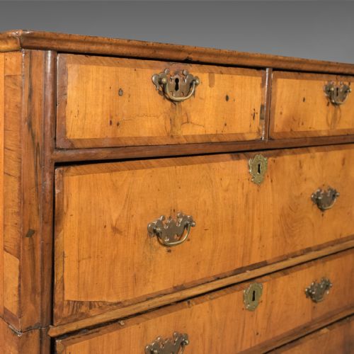 fig 3. Antique Chest of Drawers, Georgian Walnut English c.1720