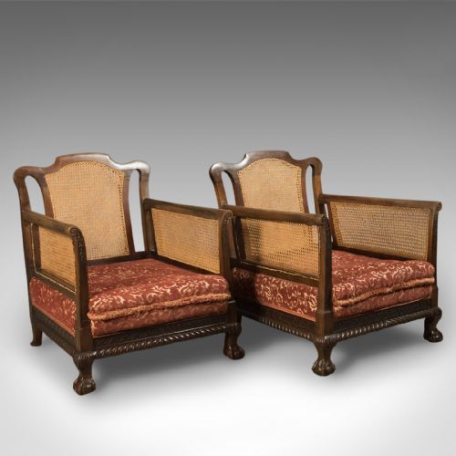 fig 1. Antique Conservatory Suite, Edwardian Bergere c.1910