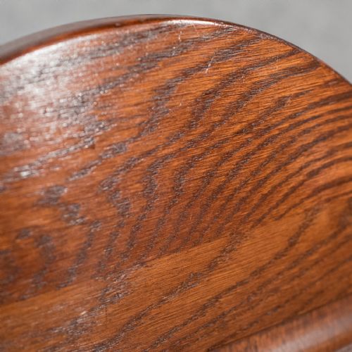 fig 3. Antique Set of 8 Oak Dining Chairs Edwardian Jacobean Revival inc Carvers c1910