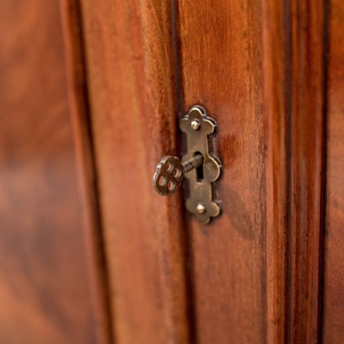 fig 5. Antique Quality Side Cabinet Cupboard Flame Mahogany English Victorian c1880