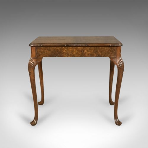 fig 3. Antique Side Table, Burr Walnut English Edwardian c.1910