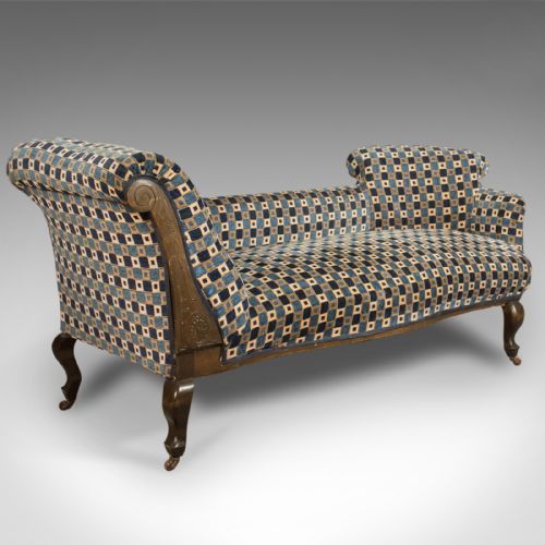 Antique Chaise Longue, Edwardian Day Bed, English C.1910