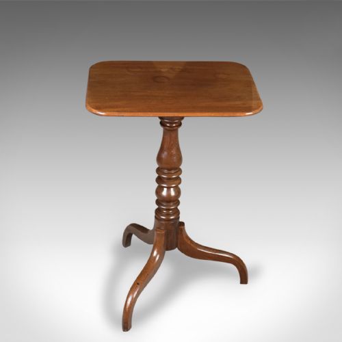 Antique Tilt Top Wine Table, Mahogany, English, Georgian, Early C19th
