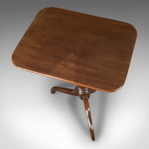 fig 1. Antique Tilt Top Wine Table, Mahogany, English, Georgian, Early C19th