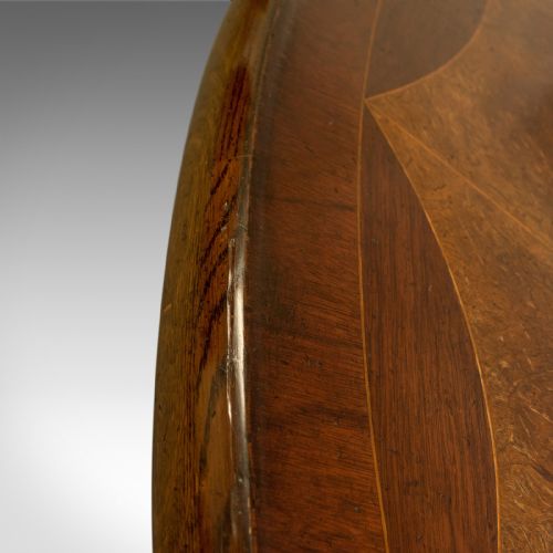 fig 4. Antique Large Oval 8 Seater Dining or Centre Table Walnut & Oak Victorian c1900
