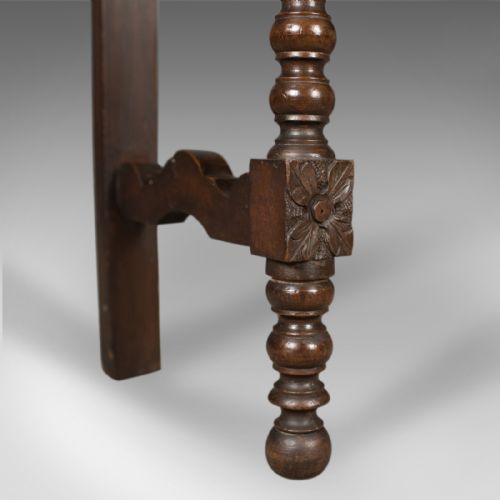 fig 2. Antique Console Table, C19th Scottish Carved Walnut