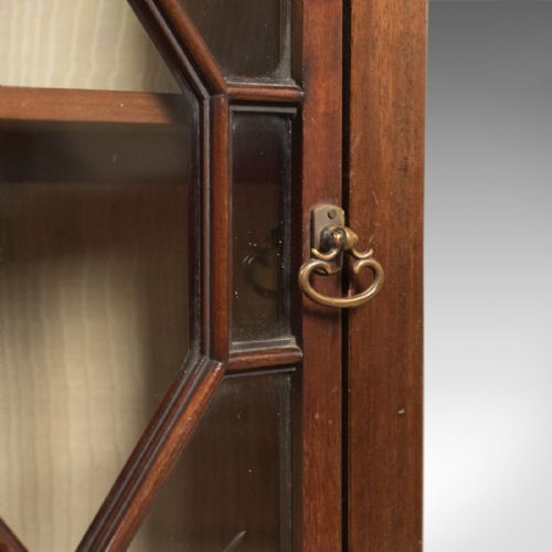 fig 5. Edwardian Antique Glazed Display Corner Cabinet, English c.1910