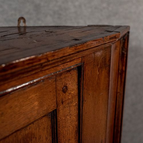 fig 3. Antique Large Oak Corner Cabinet Cupboard - For a Wall or Floor Georgian c1800