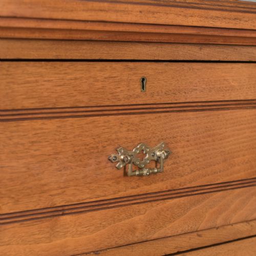 fig 1. Late Victorian Antique Tallboy, 19th Century English Chest of Drawers c.1890