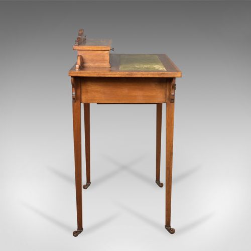 fig 1. Edwardian Antique Writing Table, Top Quality Desk, London, England Cooper & Holt