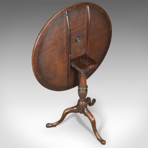 fig 3. Georgian Antique Tilt Top Table in Mahogany c.1800
