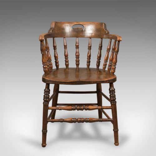 fig 3. Victorian Antique Bow-Back Chair, English Elm Windsor c.1870