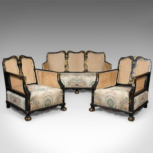 Aesthetic Movement Antique Conservatory Suite, Chinoiserie Bergere C.1890